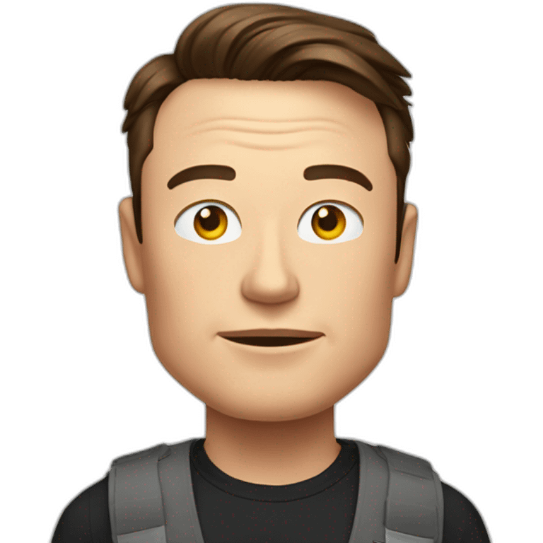 elon musk with a squint emoji