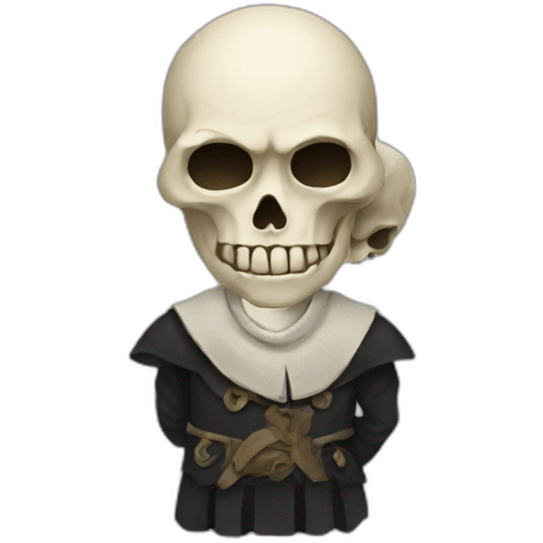 Hamlet with skull emoji