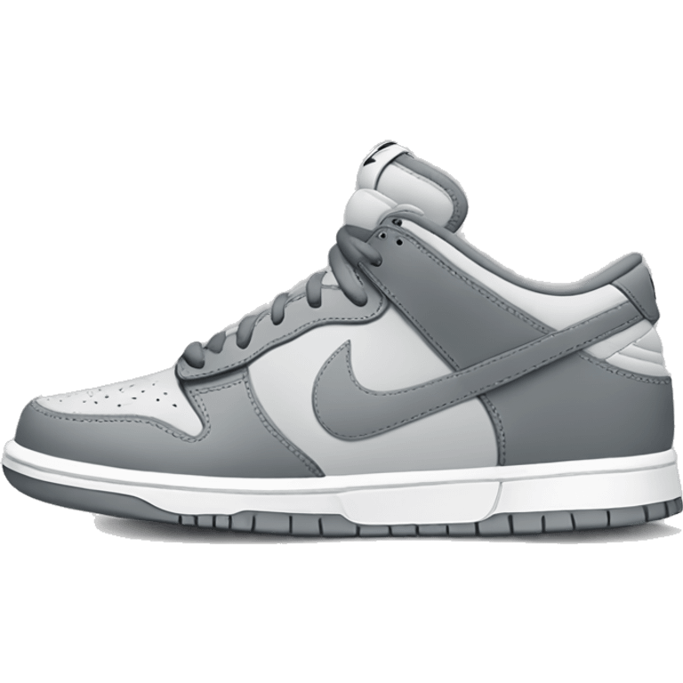 Grey Nike dunks  emoji