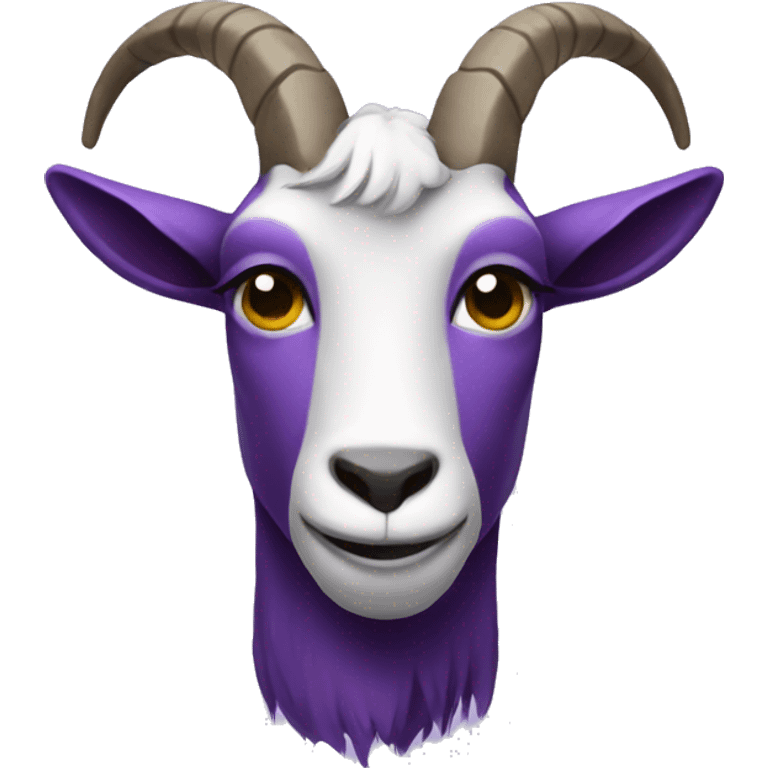 Purple goat emoji