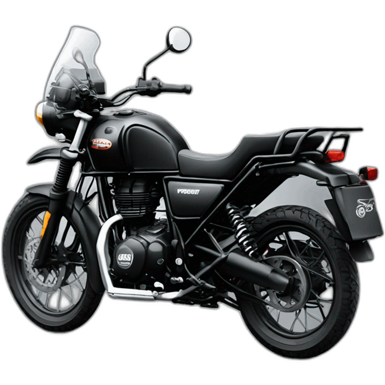 Royal enfield Himalayan black emoji