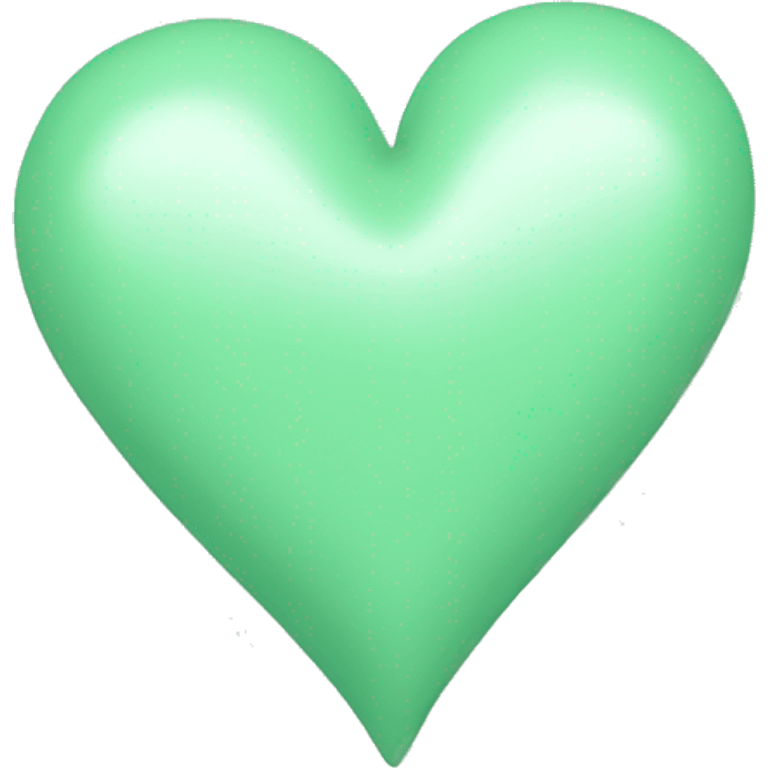 Pastel green heart emoji