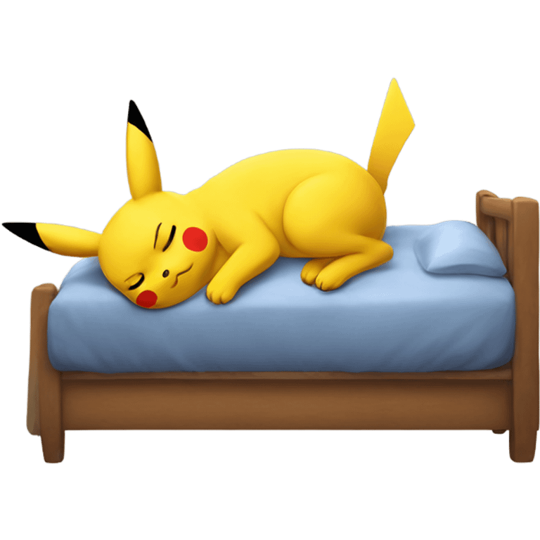 Pikachu sleeping  emoji