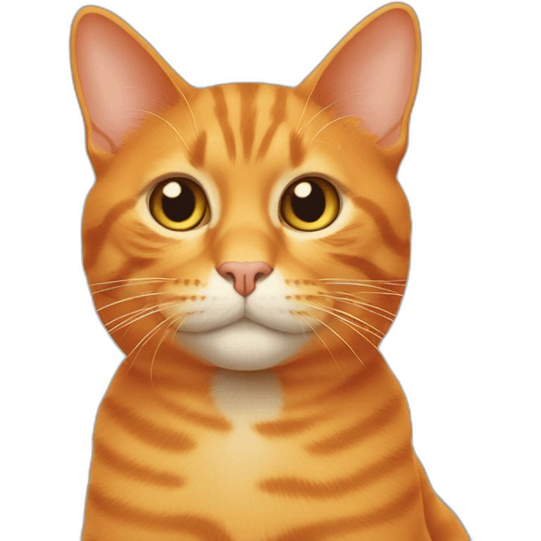 Orange cat smooke emoji