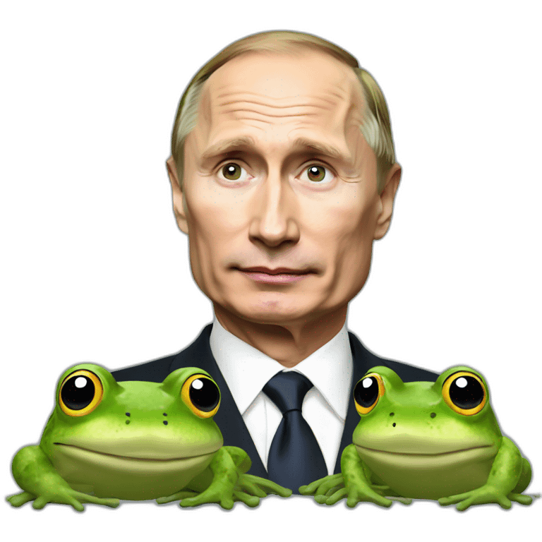 Putin and frog emoji