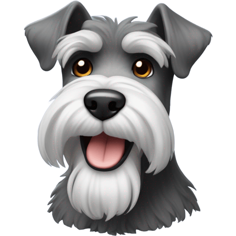 schnauzer-smiling emoji