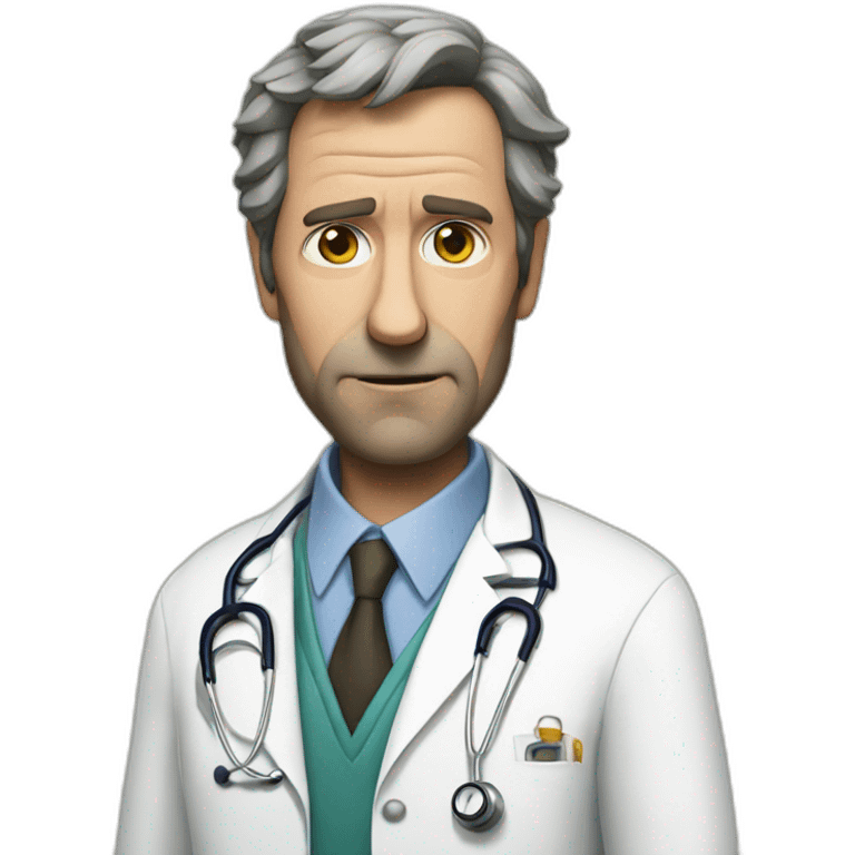 dr house with limp emoji