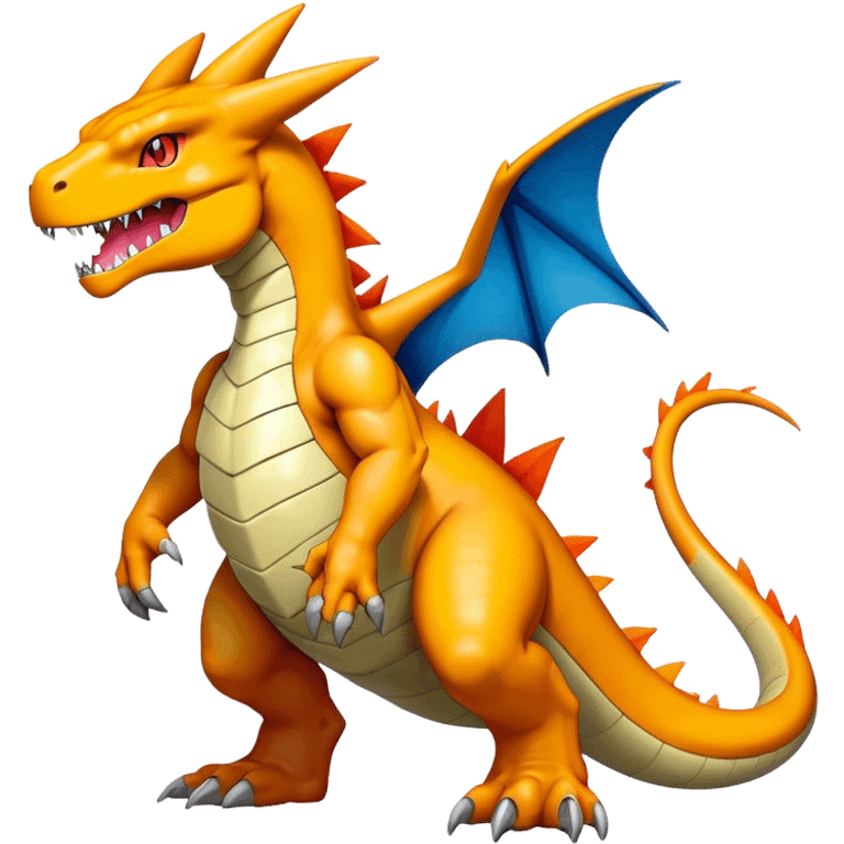  Cool Edgy Shiny Futuristic Ethereal Legendary Greymon-Digimon-Charizard-Agumon-Charmeleon-Reptile full body emoji