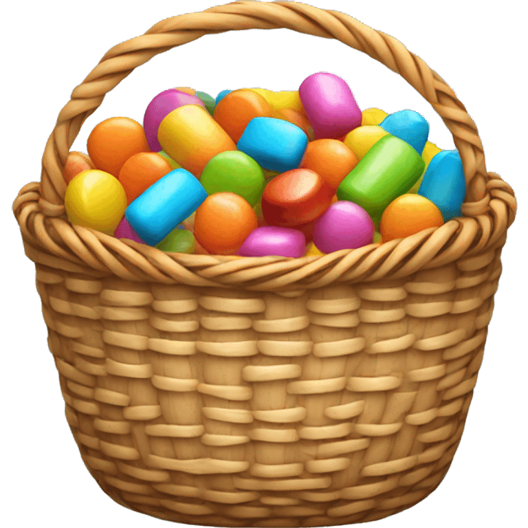 basket of colorful candy  emoji