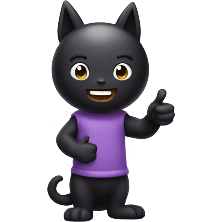 Purple kuromi giving thumbs up emoji