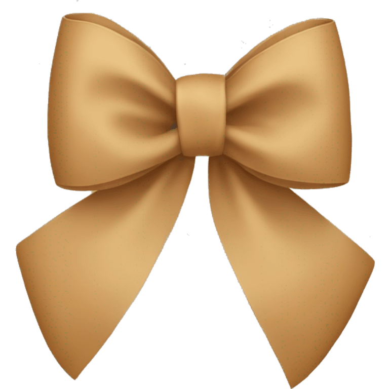 Tan bow emoji