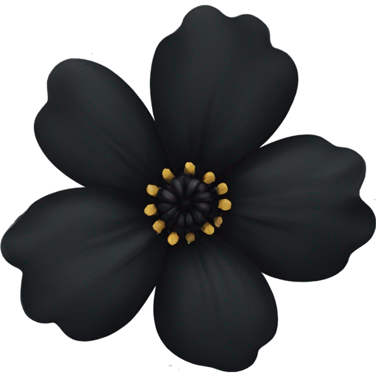 black flower emoji