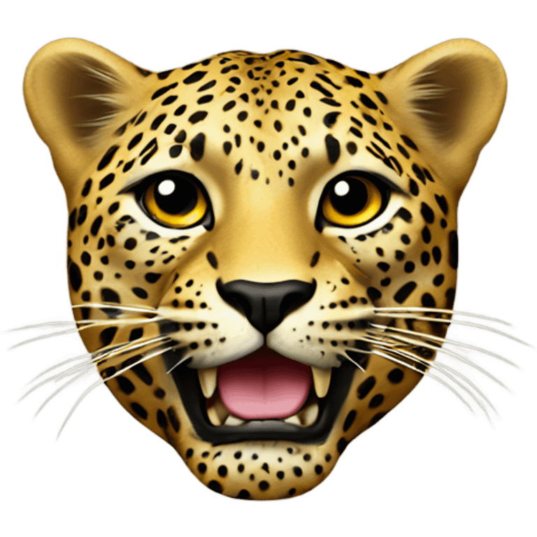 Leopard money print emoji