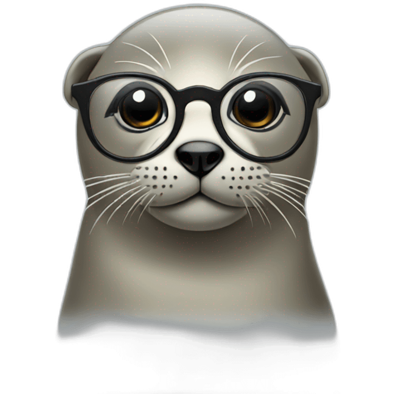 Seal with glasses emoji