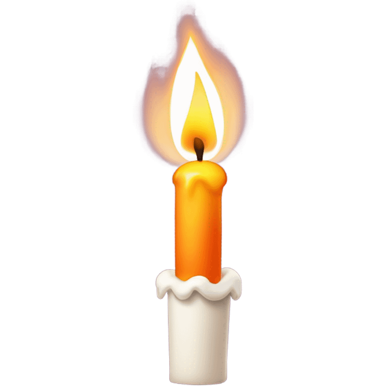 A single birthday candle emoji