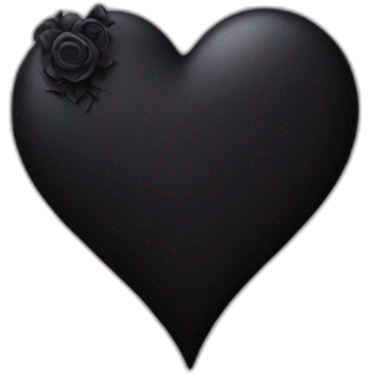 goth style heart emoji