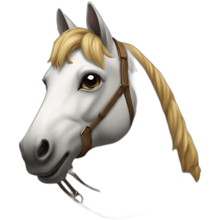 Chat sur cheval emoji