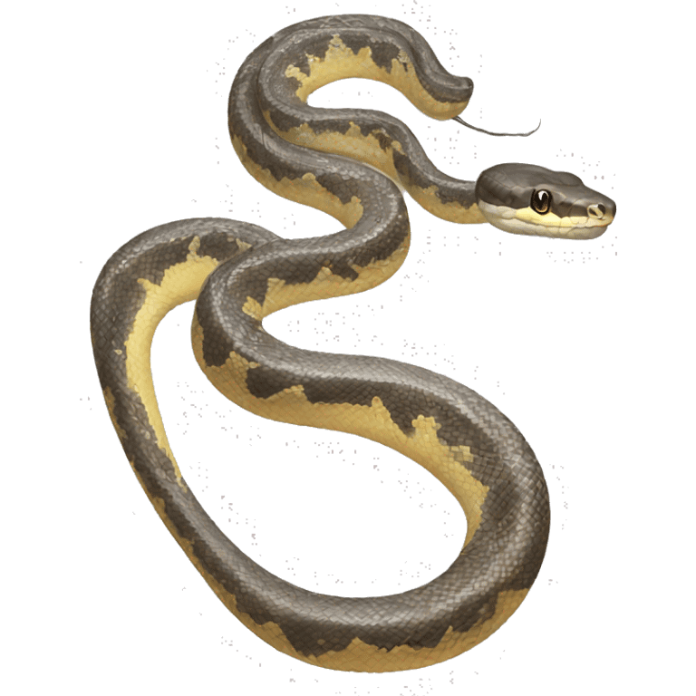 Pied python emoji