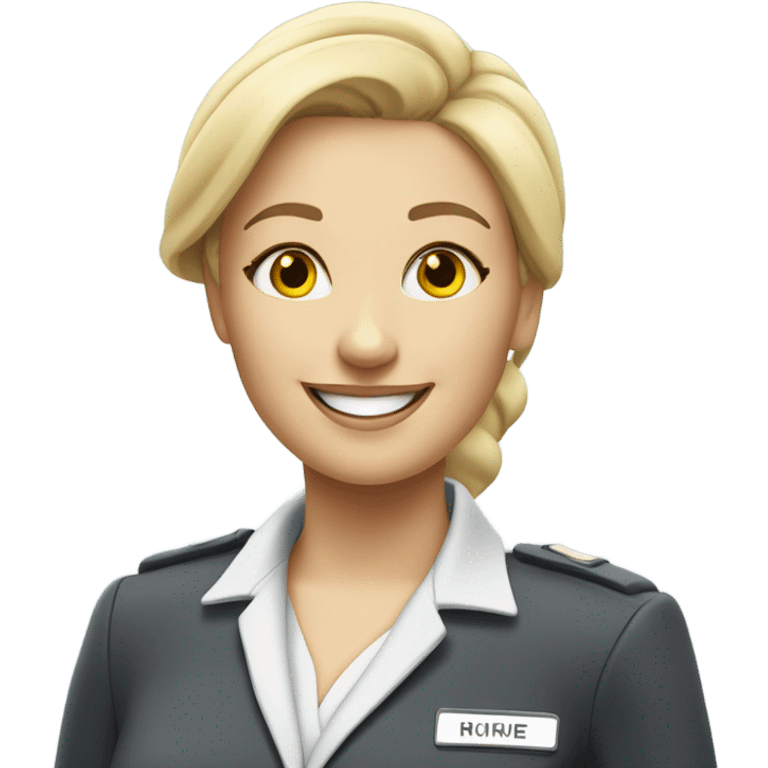 Blonde flight attendant  emoji