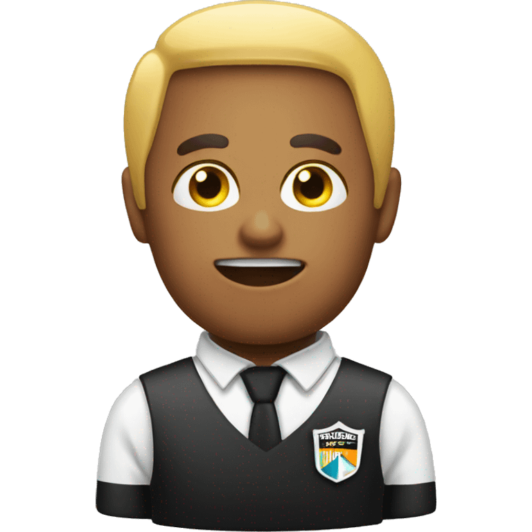 Emoji with referee whistle emoji