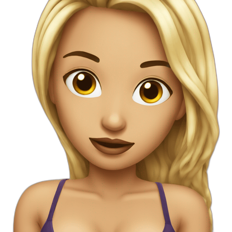 Femme sexy en bikini emoji