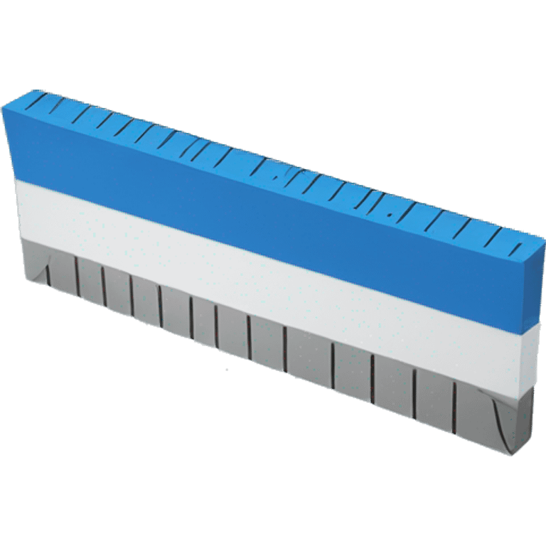 blue ruler emoji