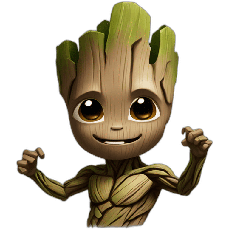 angry baby groot emoji