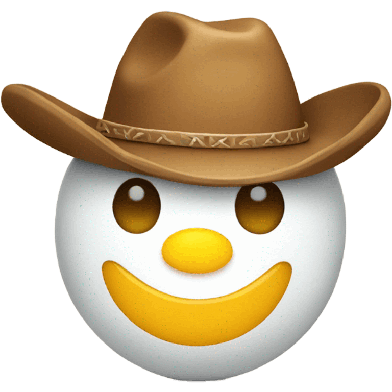 Egg with a cowboy hat emoji