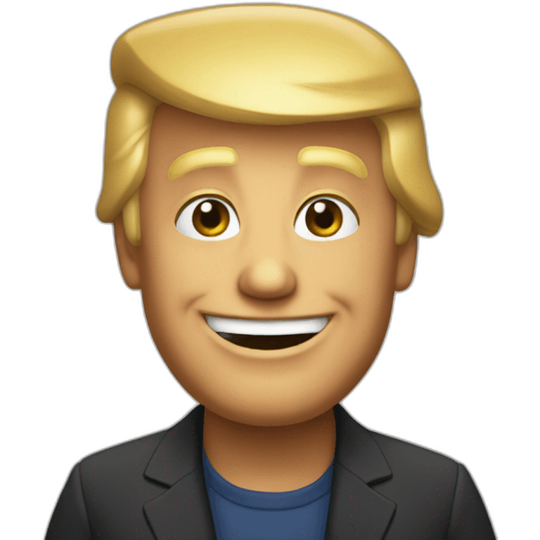 happy donald Trump emoji