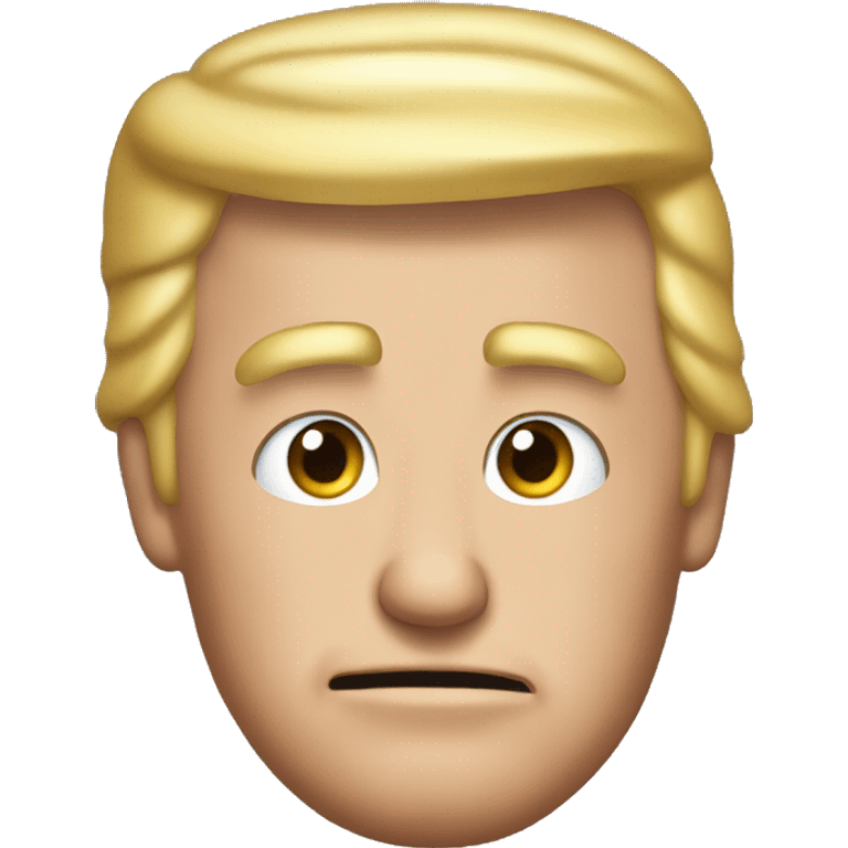 Trump with a bow in his hair  emoji