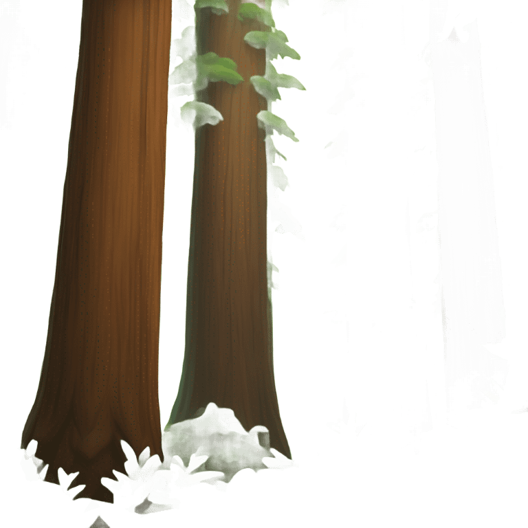 Many Redwood fit trees forest emoji