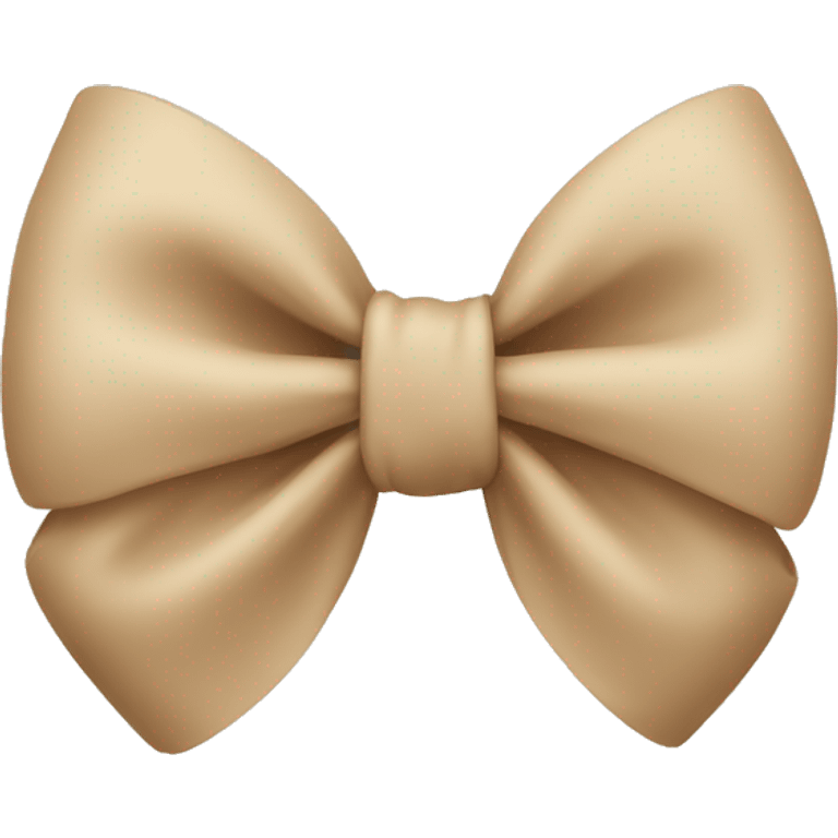 Beige bow emoji