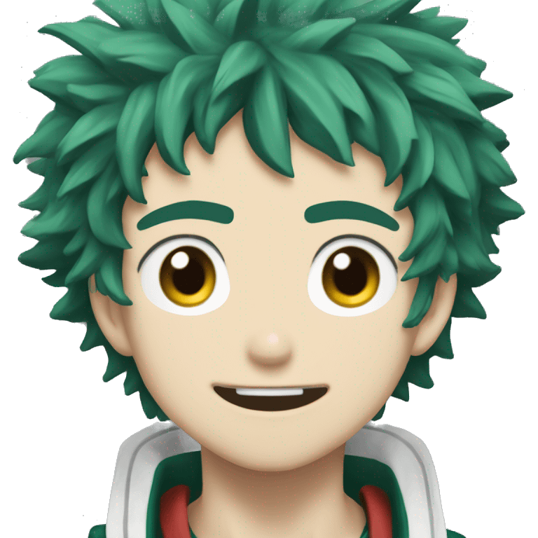 Create an emoji of izuku midoryia from my hero academia  emoji