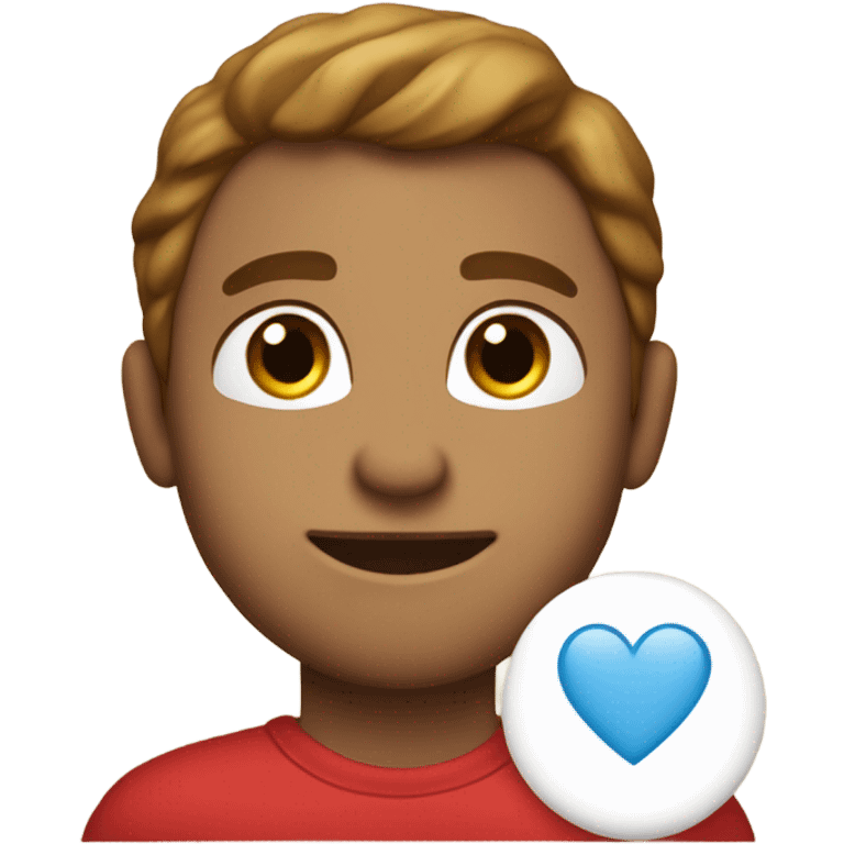 a red heart saying “i love parker holmes” emoji