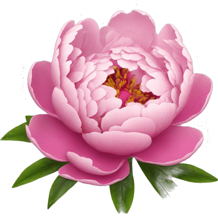 Make a pink peony flower emoji