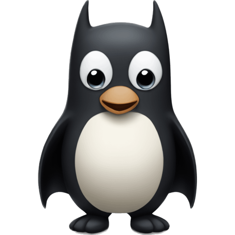 Batman Adelie Pinguin emoji