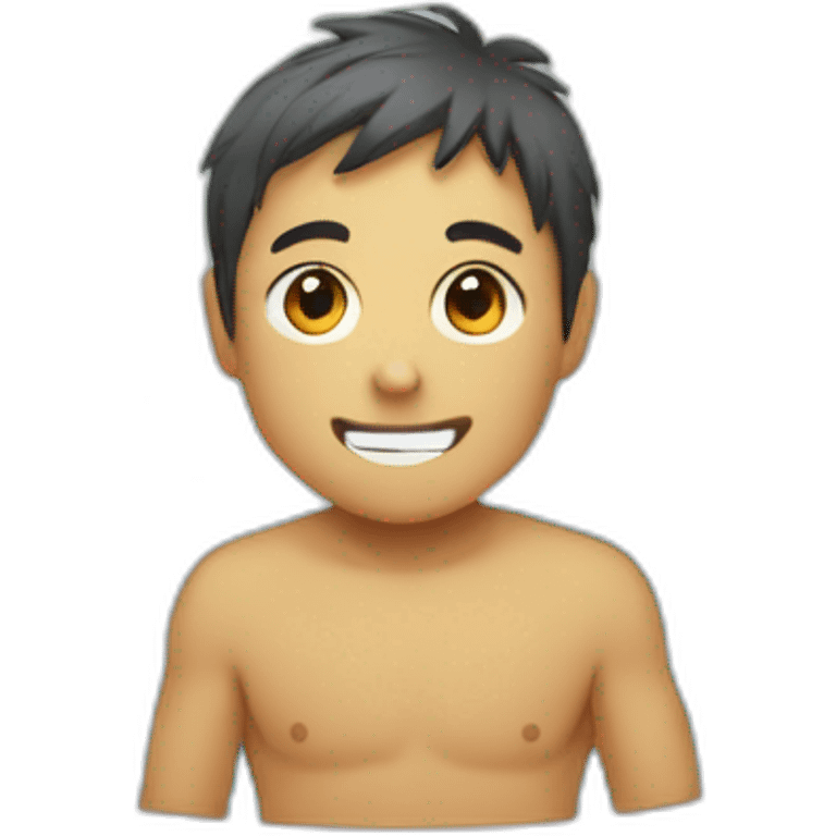 Washing-with-water-boy-teruki emoji