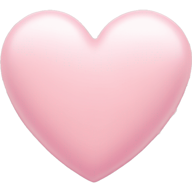 Soft pink heart  emoji