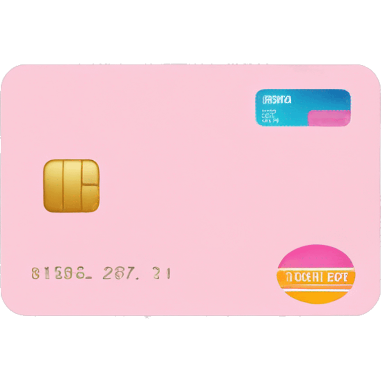 pastel pink credit card emoji