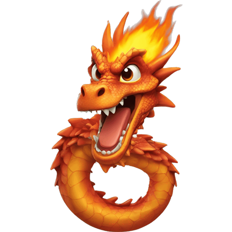 tete de dragon qu crache du feu  emoji