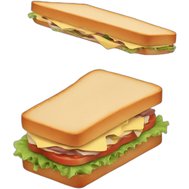 Flying sandwich emoji