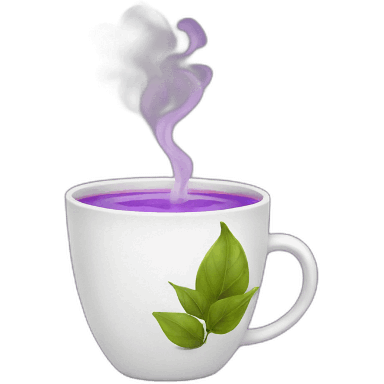 purple tea emoji