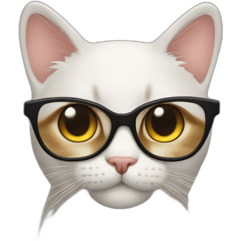 gato de óculos emoji