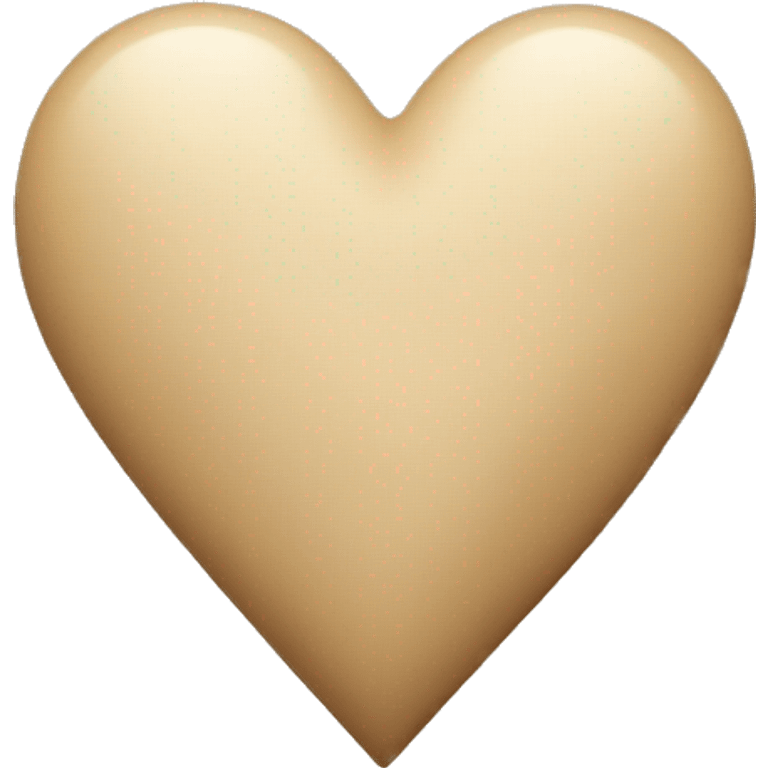 Beige heart  emoji