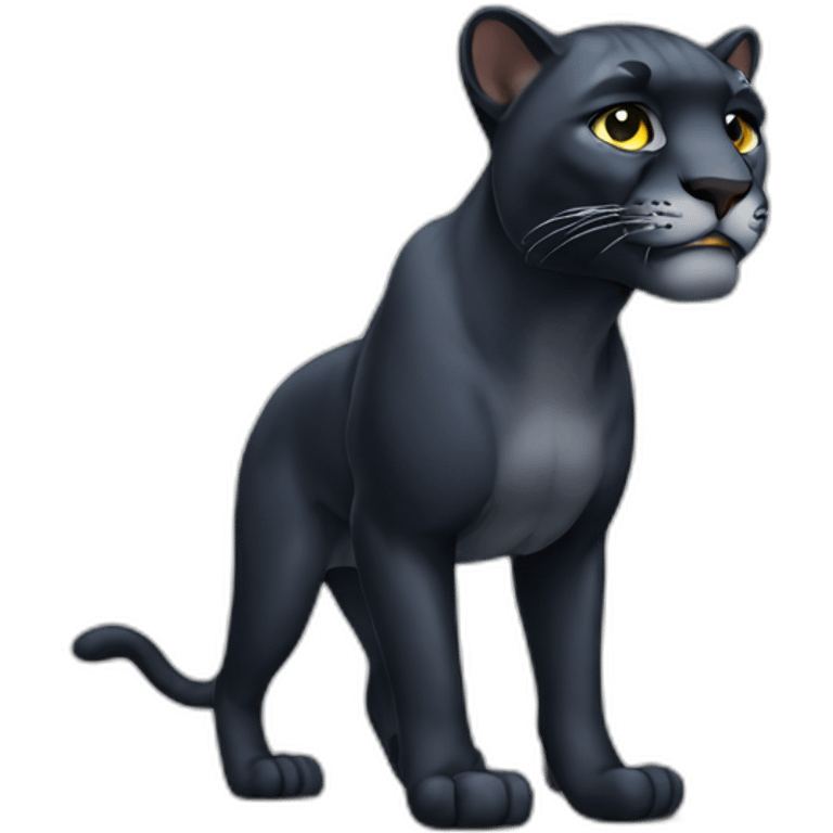 Panther full body emoji