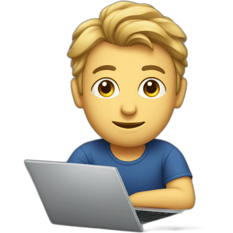 sam sulek on a laptop emoji