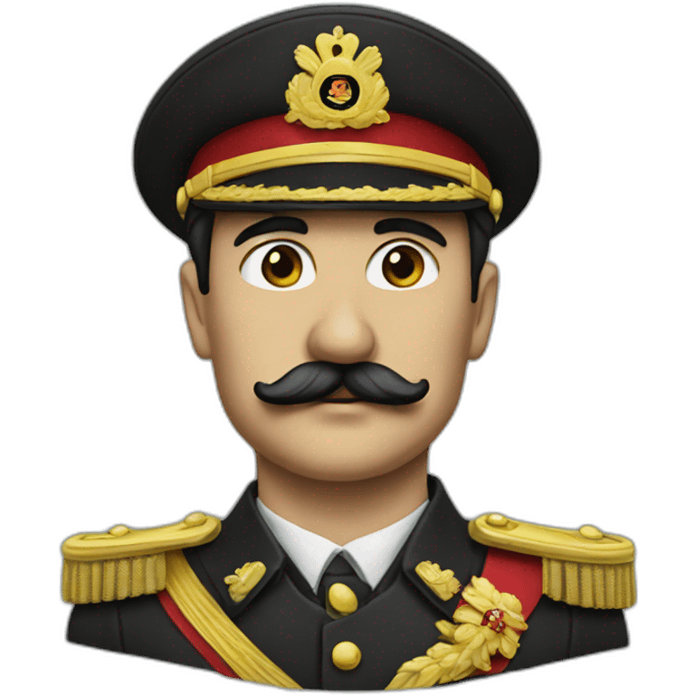 Dictator with moustache emoji