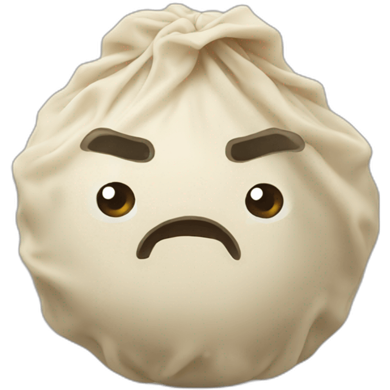 Dumpling angry emoji