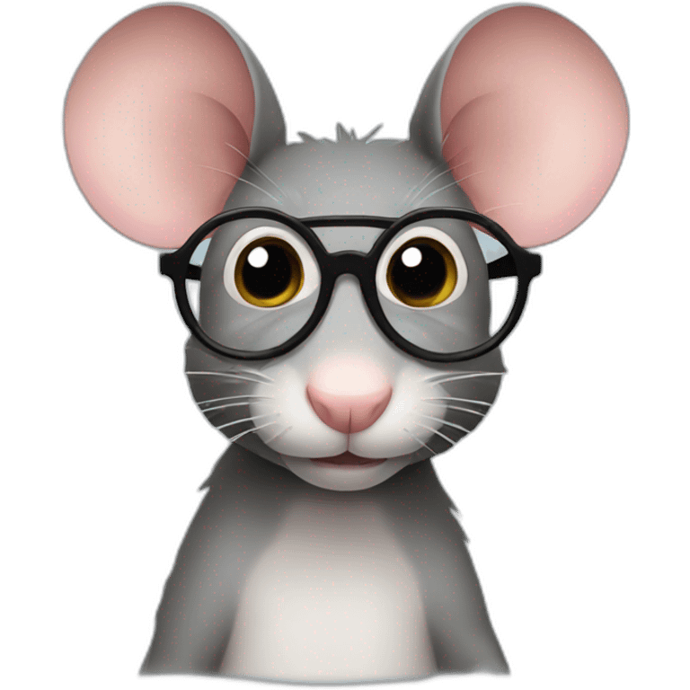 rat with glasses emoji