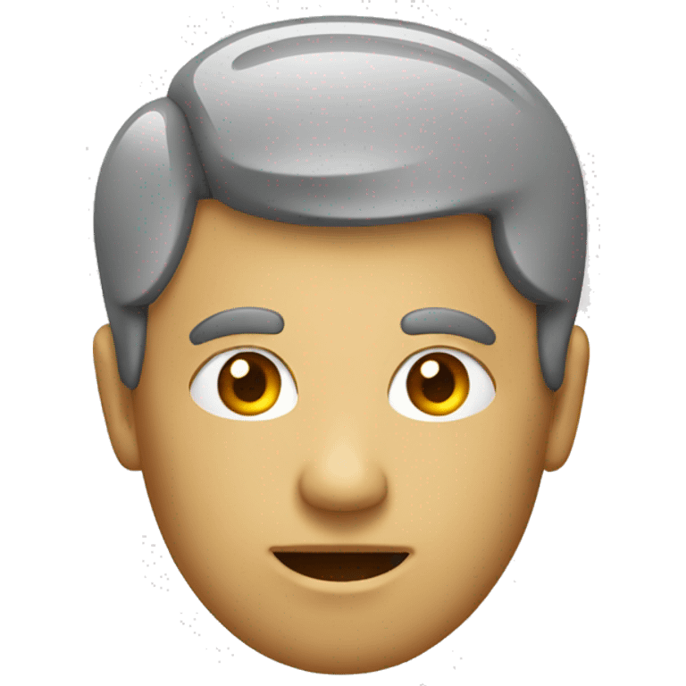 head with a knob on the top emoji